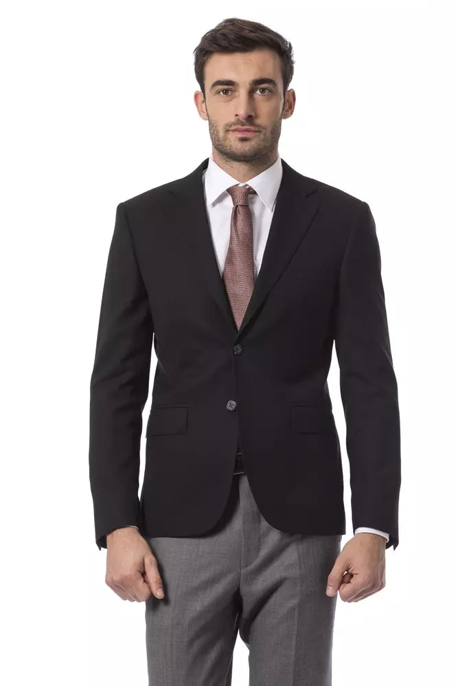 Billionaire Italian Couture Blazer aus schwarzer Wolle