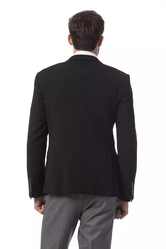 Billionaire Italian Couture Blazer aus schwarzer Wolle