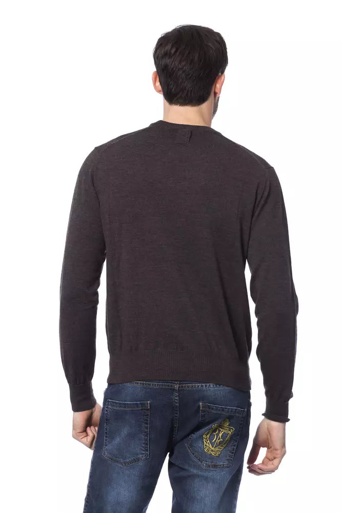 Brauner Pullover aus Merinowolle von Billionaire Italian Couture