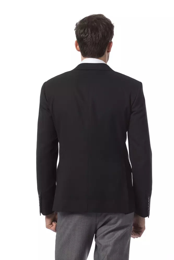 Billionaire Italian Couture Blazer aus schwarzer Wolle