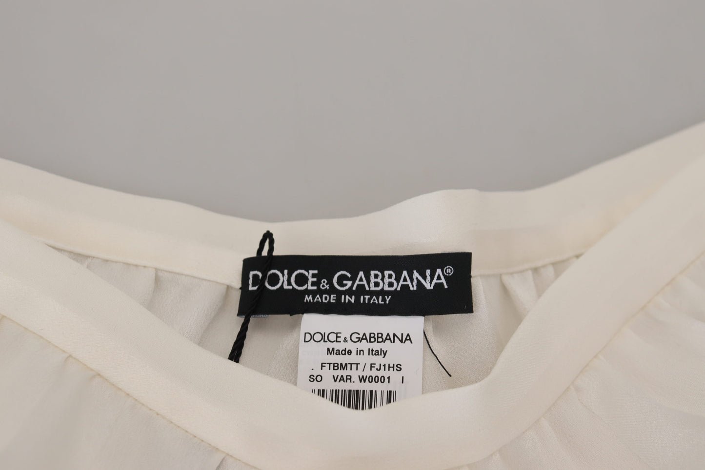 Dolce &amp; Gabbana Sous-vêtements de lingerie en dentelle florale en soie blanche