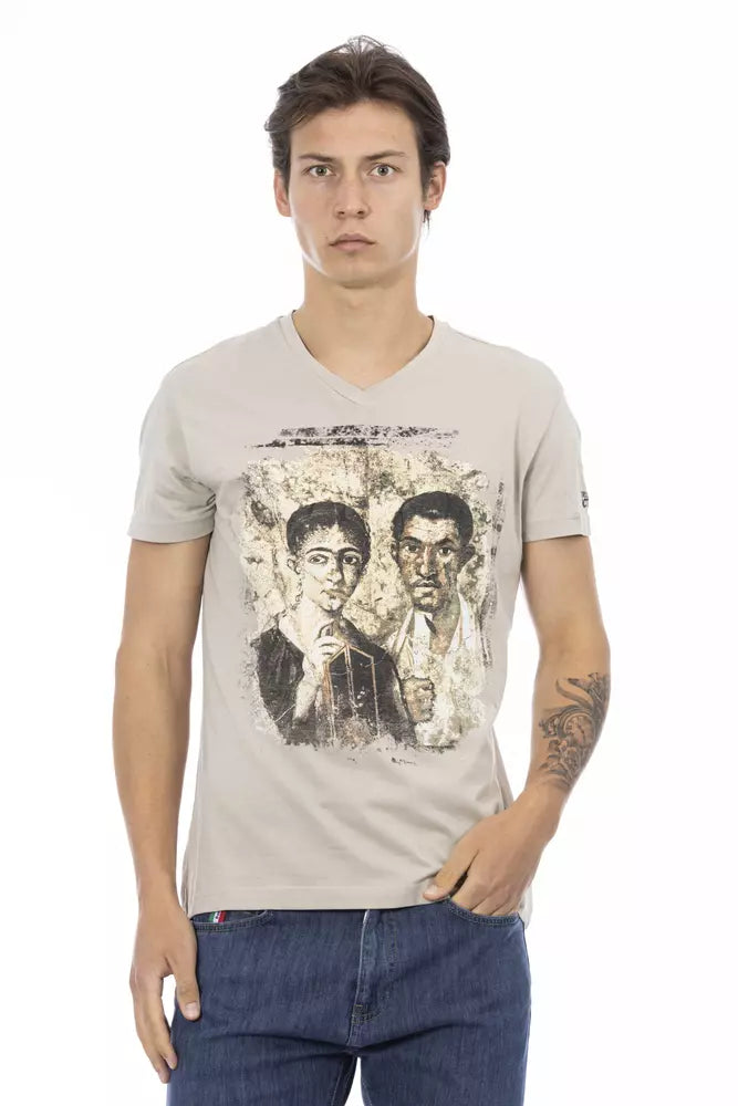 Trussardi T-shirt Action en coton beige