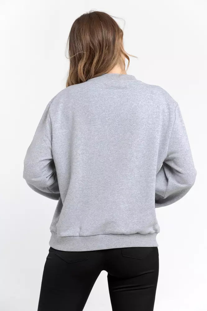 Trussardi Pull en coton gris