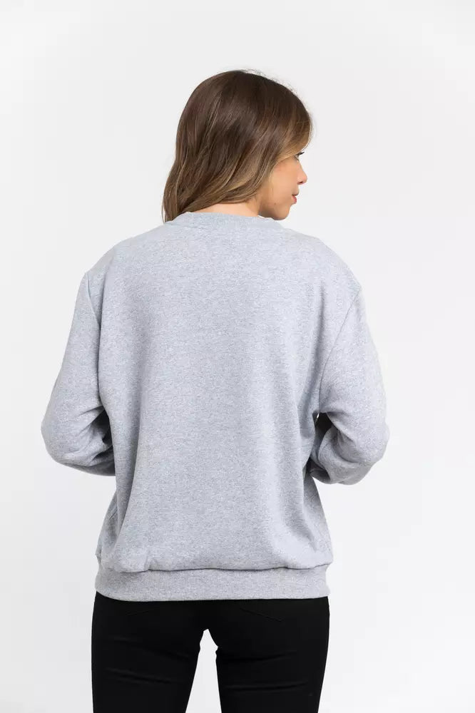 Trussardi Pull en coton gris