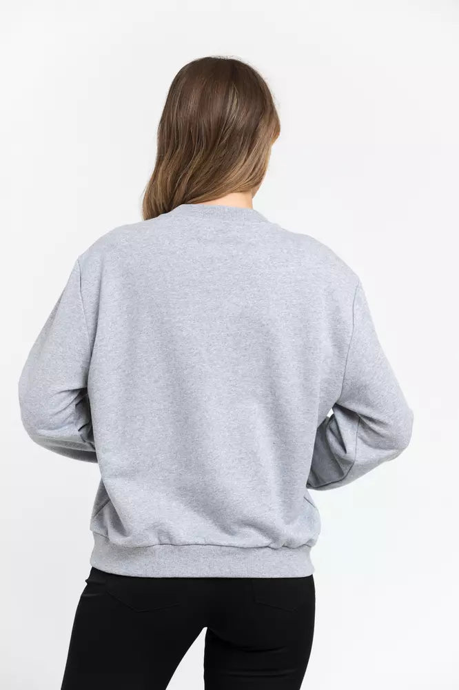 Trussardi Pull en coton gris