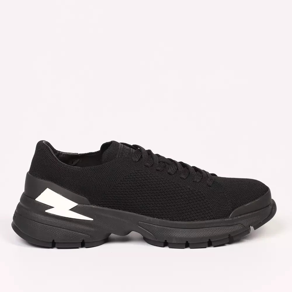 Neil Barrett Black Textile Men Sneaker