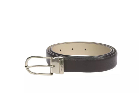 Ceinture en cuir marron Trussardi