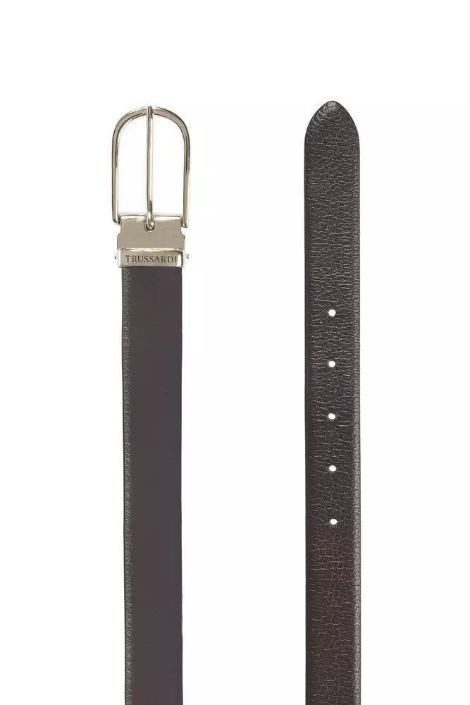 Ceinture en cuir marron Trussardi