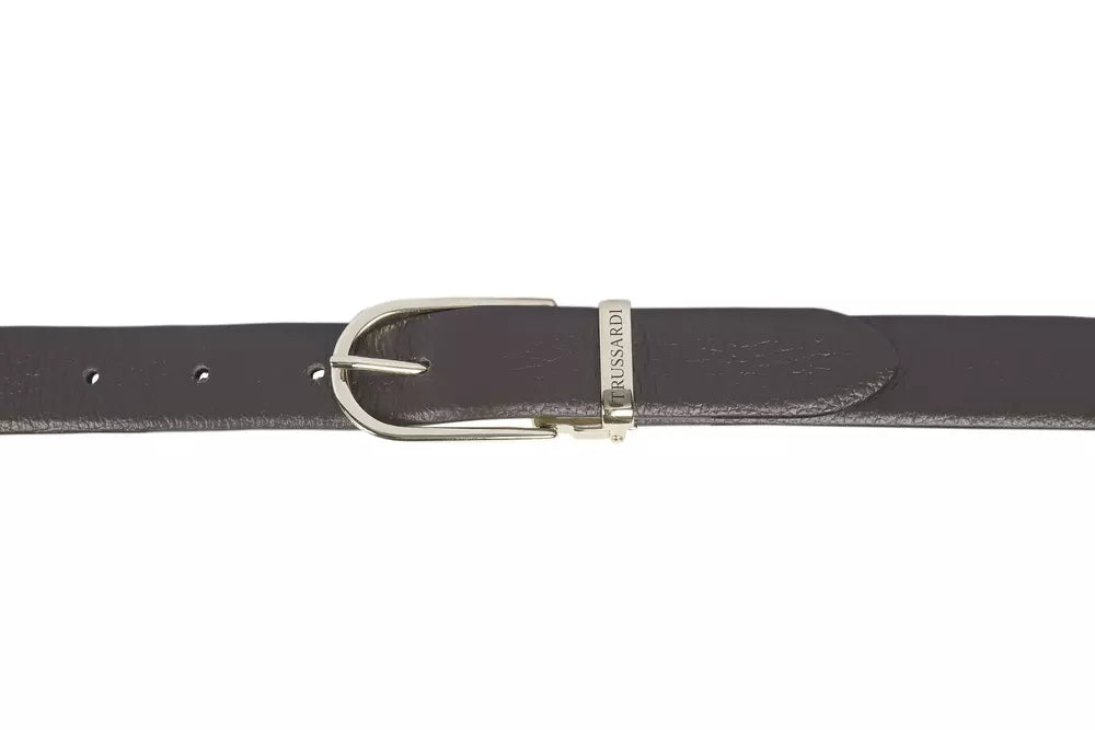 Ceinture en cuir marron Trussardi