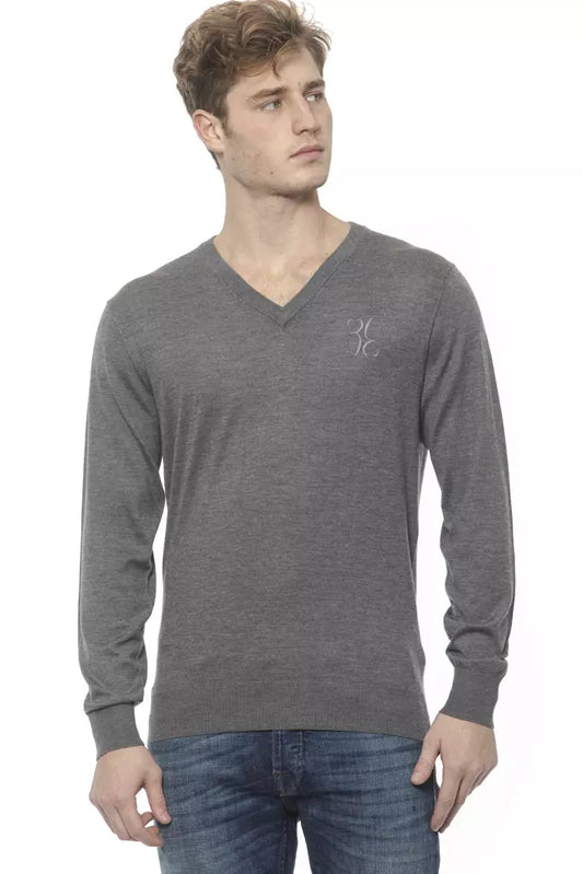 Grauer Kaschmirpullover von Billionaire Italian Couture