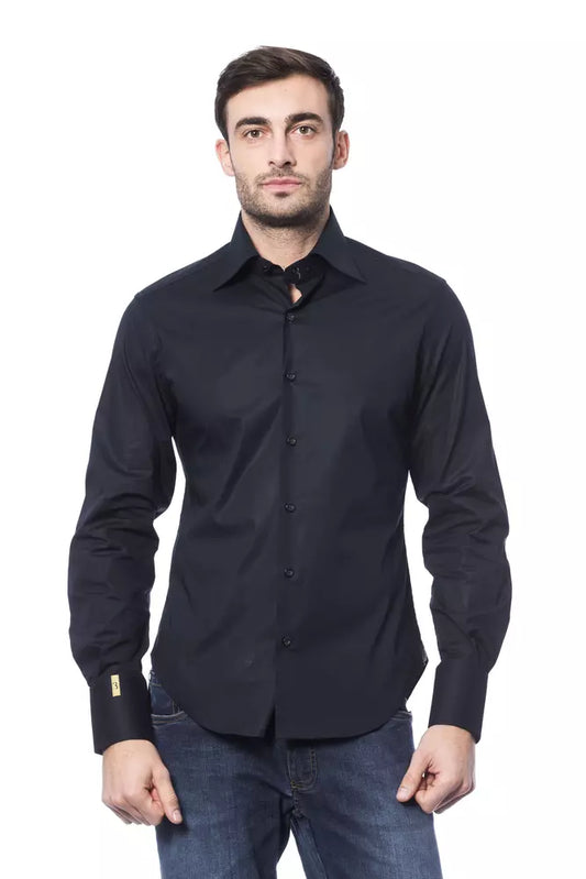 Chemise en coton bleu Billionaire Italian Couture