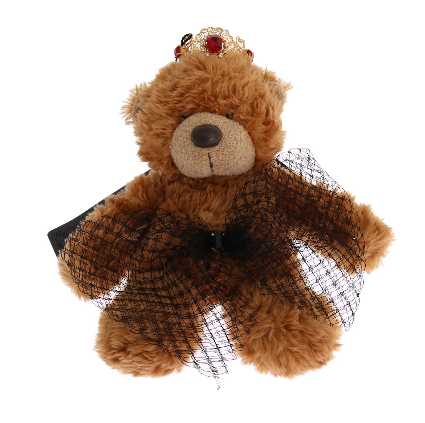 Dolce &amp; Gabbana Teddy Bear Diadème avec couronne de cristal doré et bandeau pour cheveux