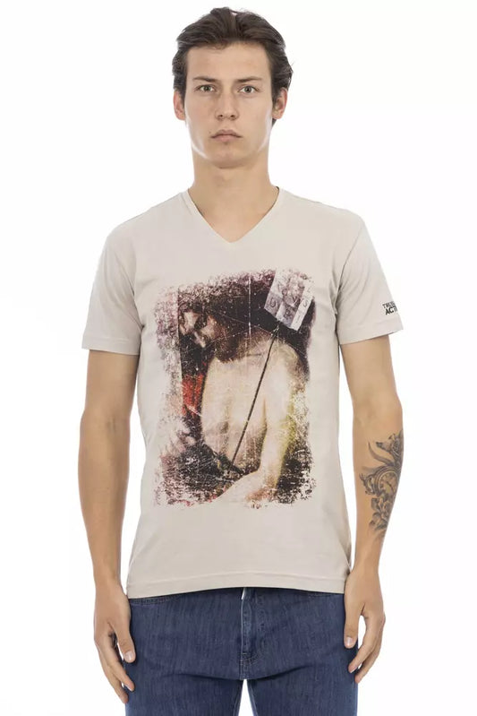 Trussardi T-shirt Action en coton beige