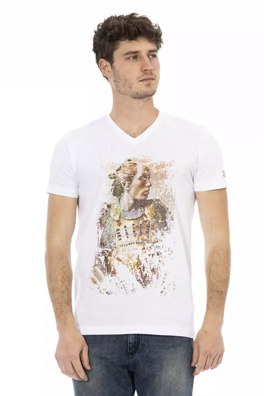 Trussardi T-shirt en coton blanc Action