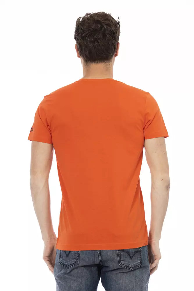 Trussardi T-shirt en coton rouge Action