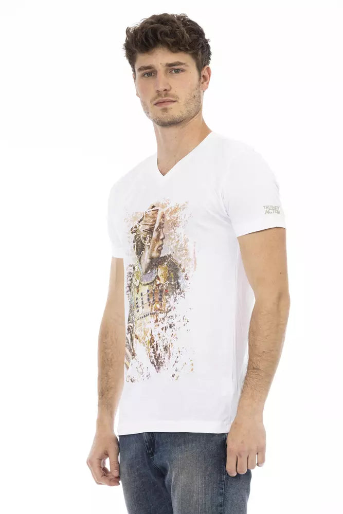 Trussardi T-shirt en coton blanc Action