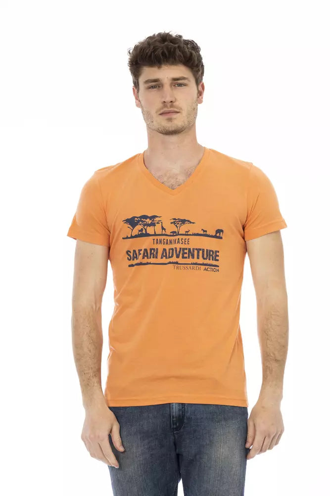 Trussardi Action Orange Baumwoll-T-Shirt