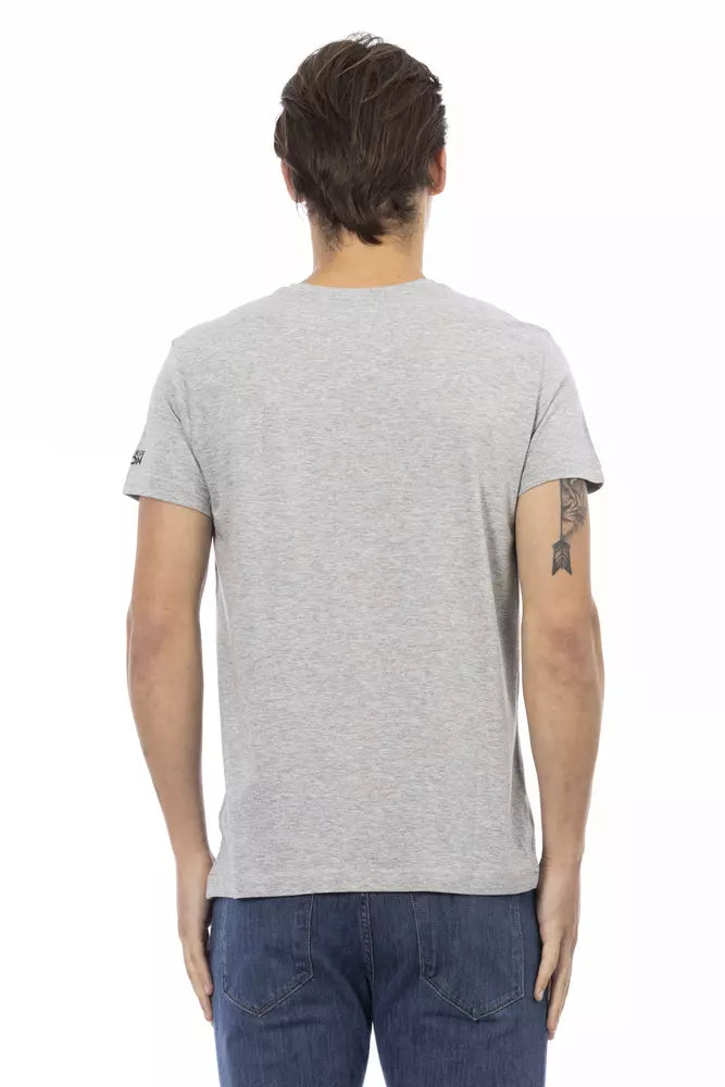 Trussardi T-shirt en coton gris Action