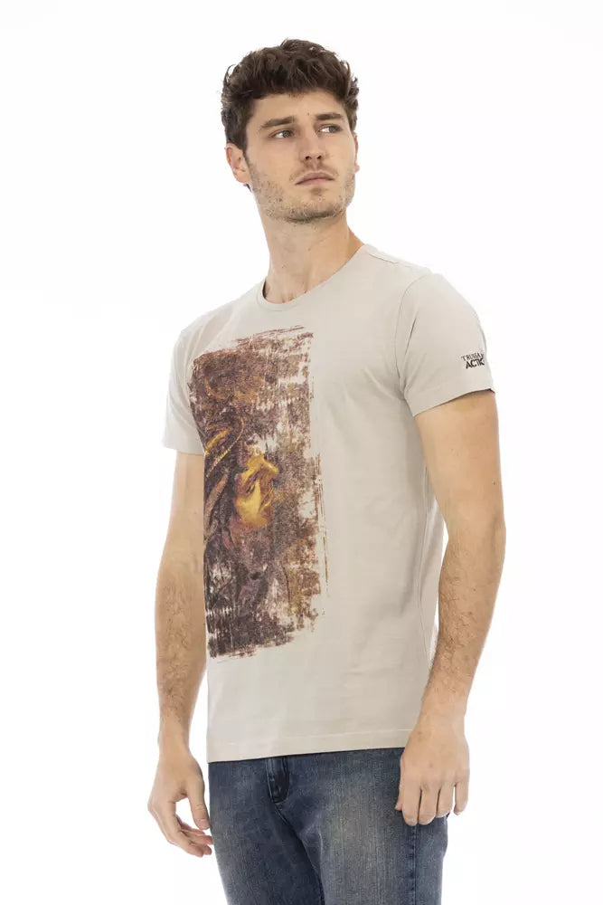 Trussardi T-shirt Action en coton beige