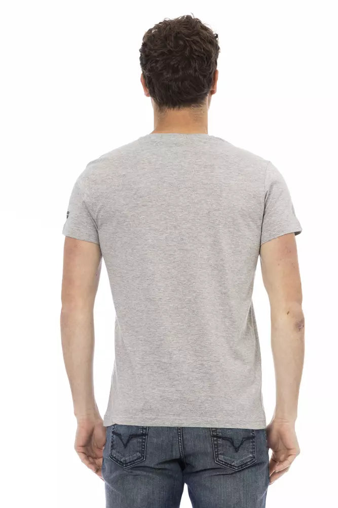 Trussardi T-shirt en coton gris Action