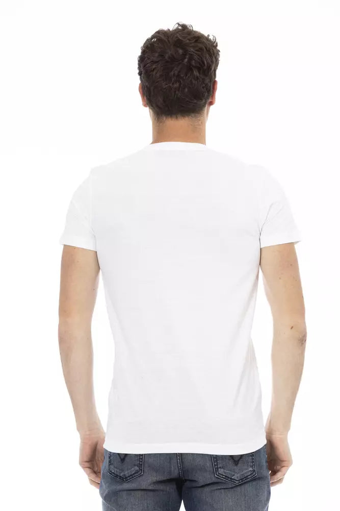 Trussardi T-shirt en coton blanc Action