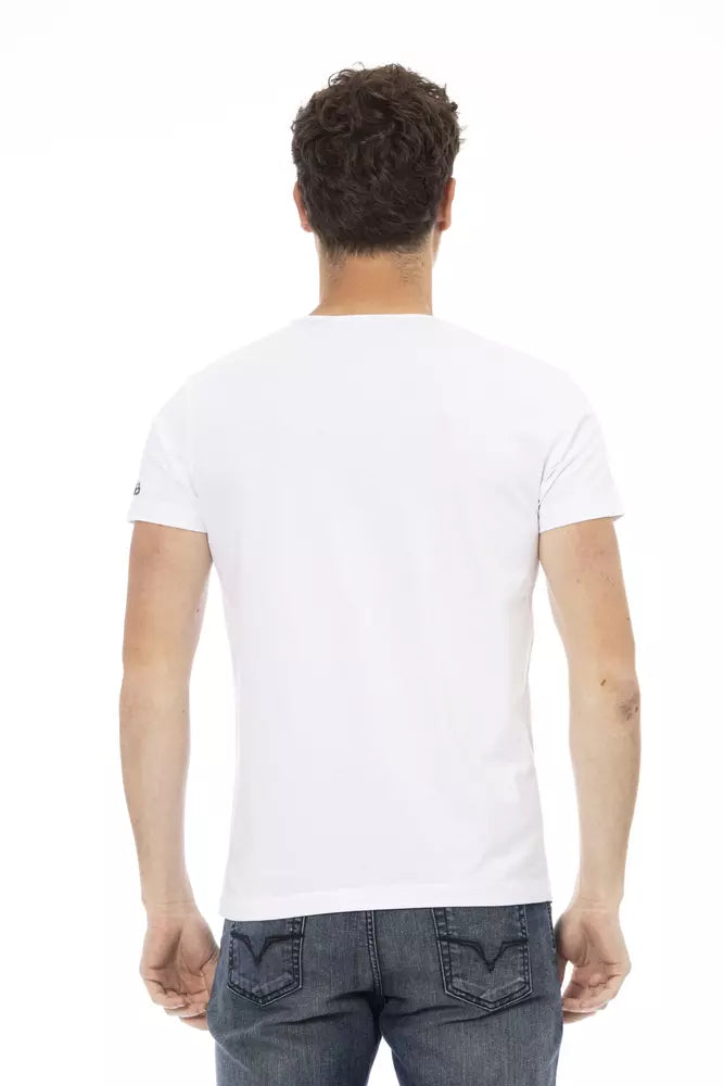 Trussardi Action T-Shirt aus weißer Baumwolle