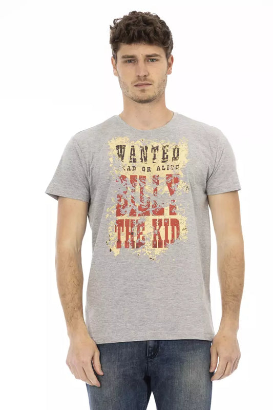 Trussardi T-shirt en coton gris Action