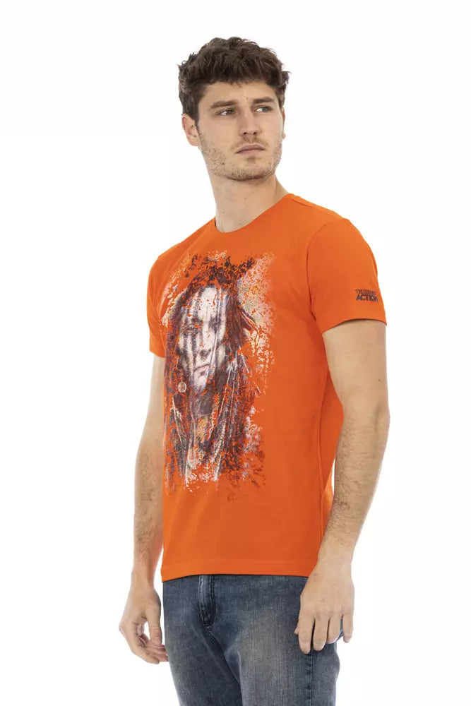 Trussardi Action Orange Baumwoll-T-Shirt