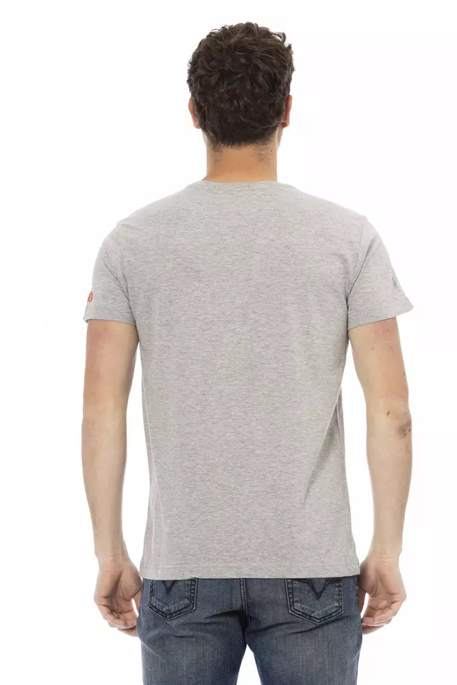 Trussardi T-shirt en coton gris Action