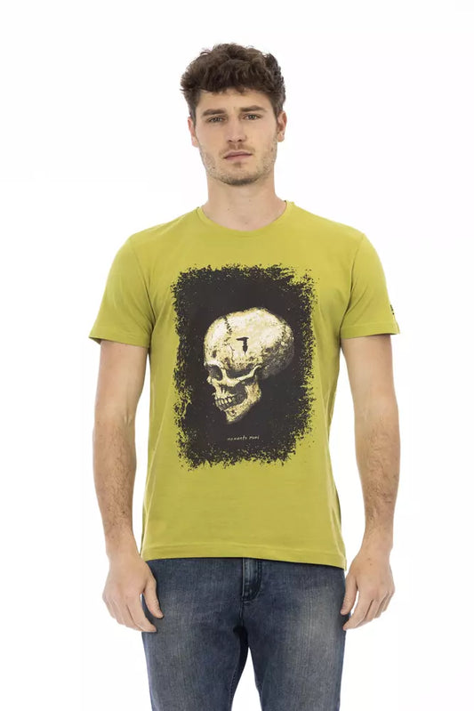 Trussardi T-shirt en coton vert Action