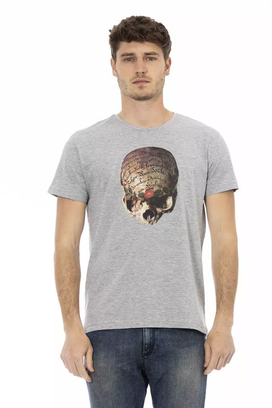 Trussardi T-shirt en coton gris Action