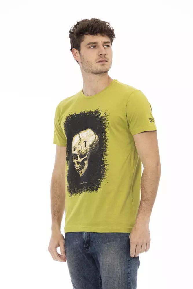 Trussardi Action Grünes Baumwoll-T-Shirt