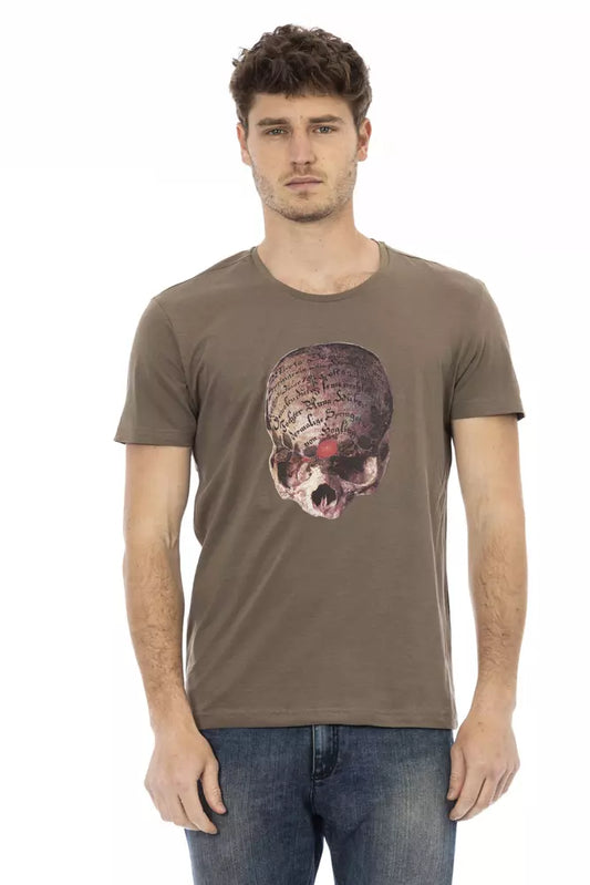 Trussardi Action Braunes Baumwoll-T-Shirt