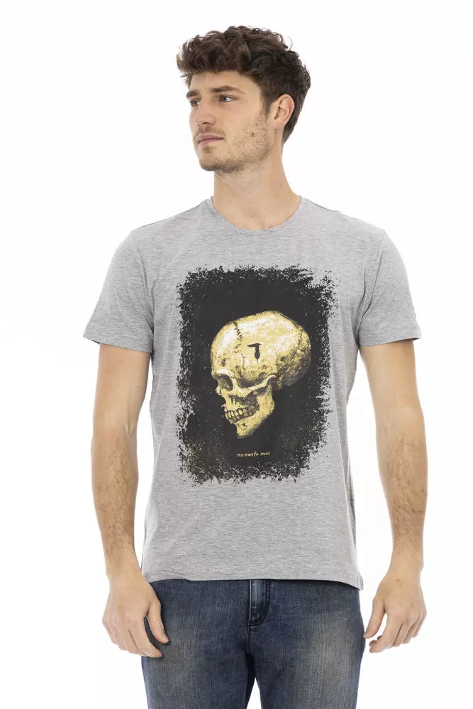 Trussardi T-shirt en coton gris Action