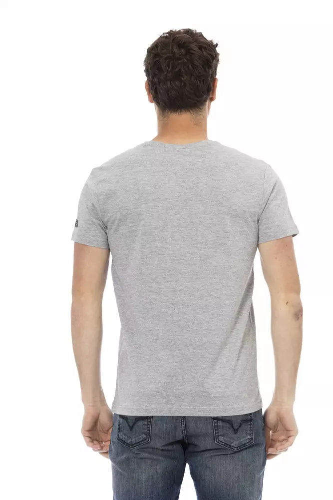 Trussardi Action Graues Baumwoll-T-Shirt