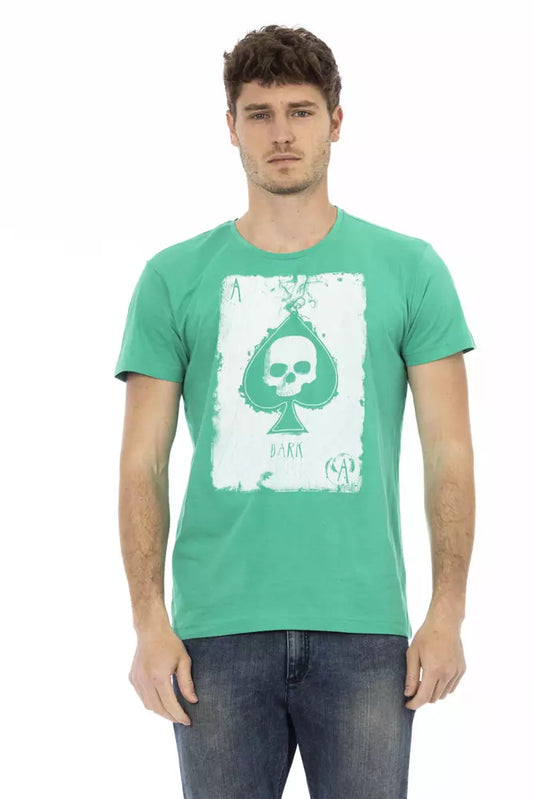 Trussardi T-shirt en coton vert Action