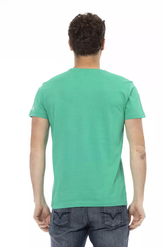 Trussardi T-shirt en coton vert Action