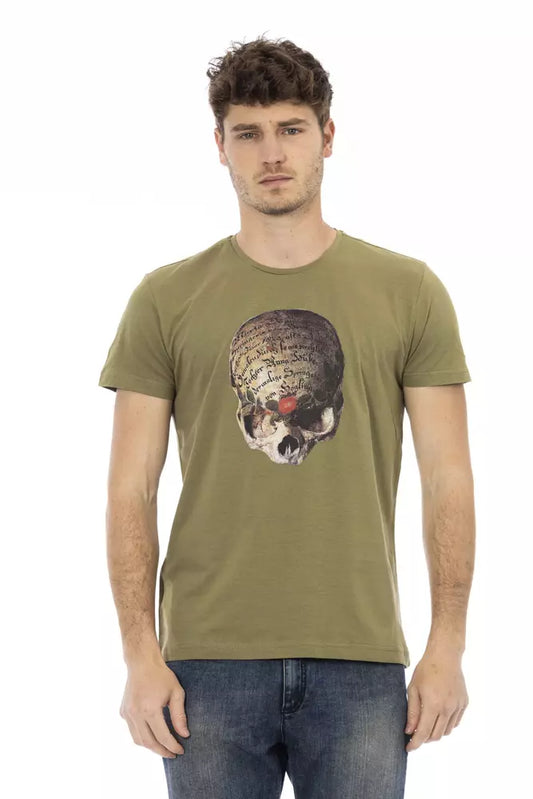 Trussardi T-shirt en coton vert Action