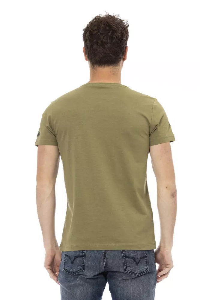 Trussardi T-shirt en coton vert Action