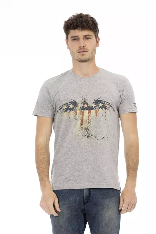 Trussardi T-shirt en coton gris Action