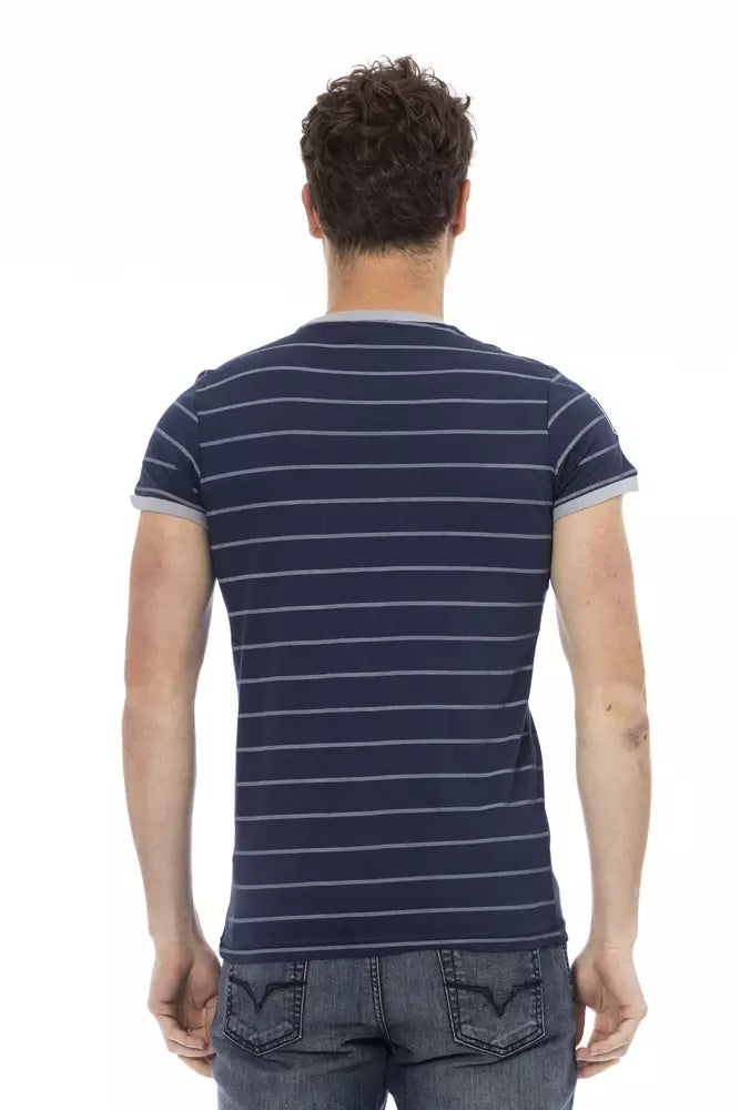 Trussardi T-shirt en coton bleu Action