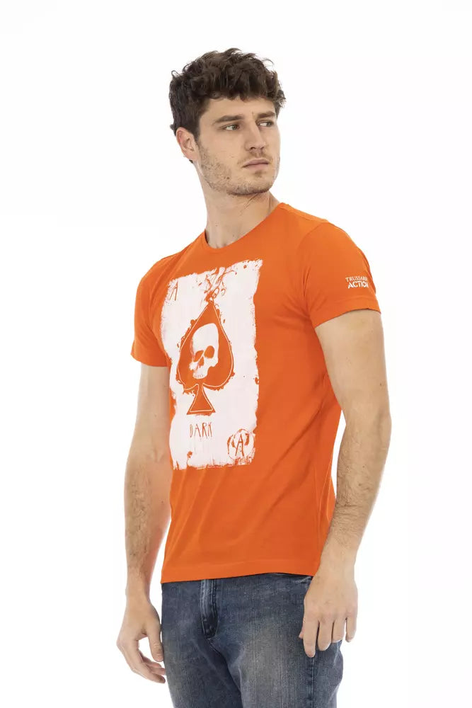 Trussardi Action Orange Baumwoll-T-Shirt