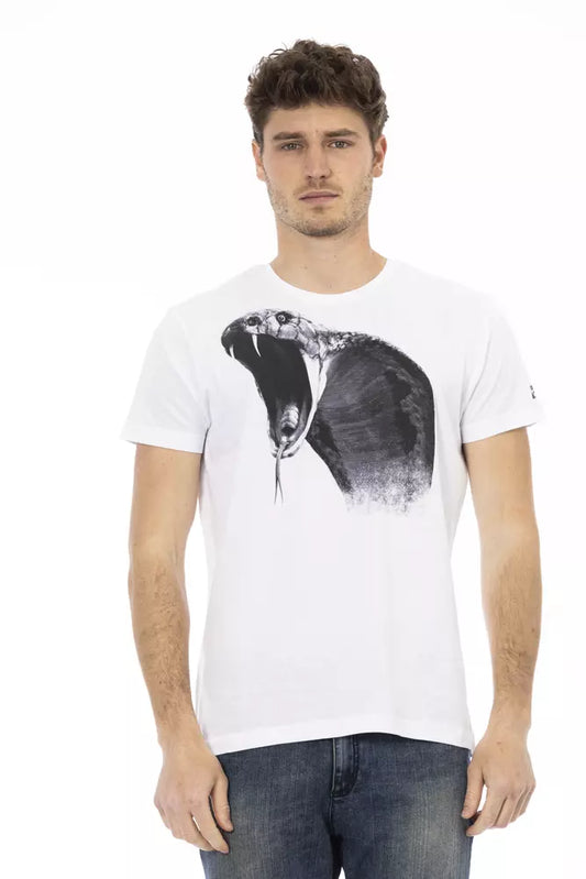 Trussardi Action T-Shirt aus weißer Baumwolle