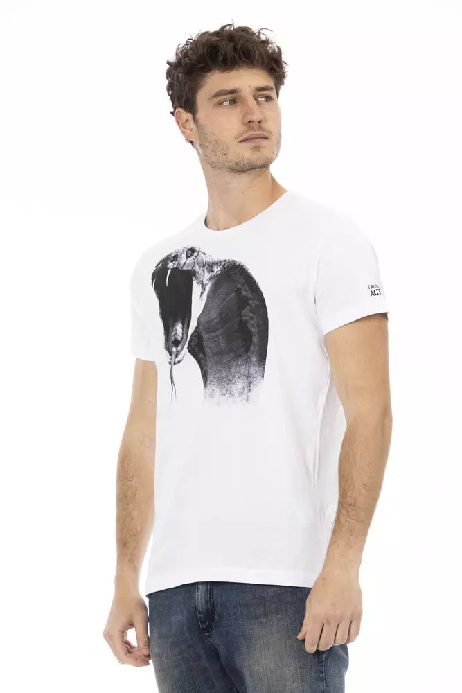 Trussardi Action T-Shirt aus weißer Baumwolle