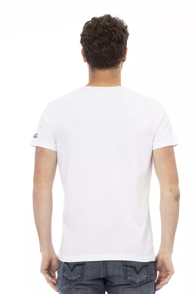 Trussardi Action T-Shirt aus weißer Baumwolle