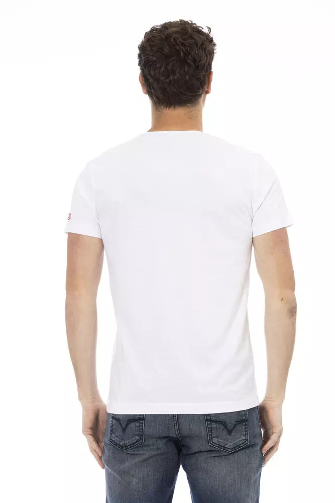 Trussardi T-shirt en coton blanc Action