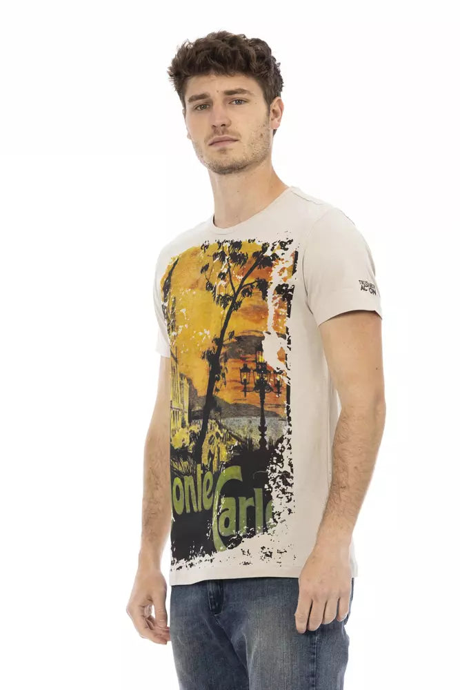 Trussardi T-shirt Action en coton beige