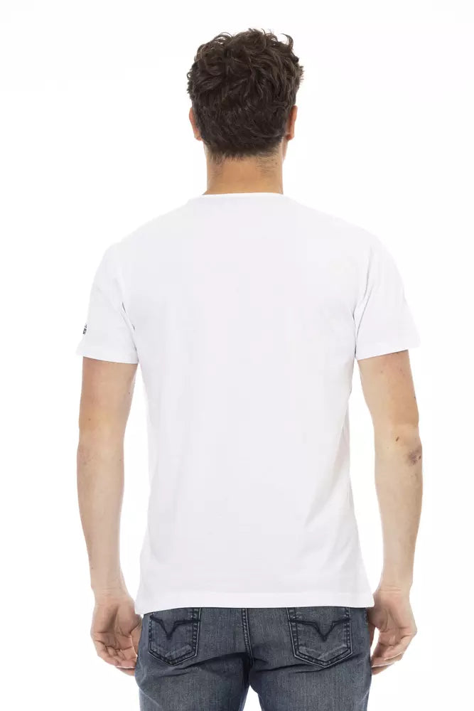 Trussardi T-shirt en coton blanc Action