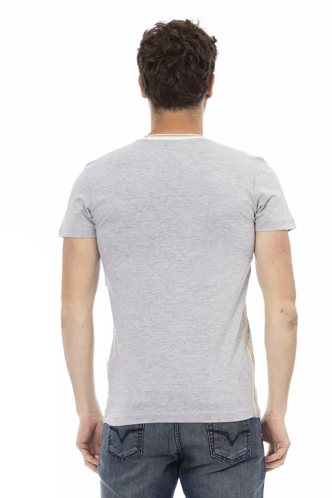 Trussardi T-shirt en coton gris Action