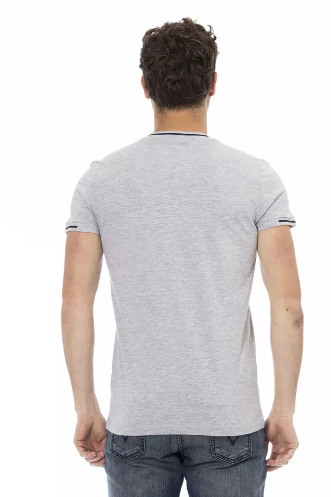 Trussardi T-shirt en coton gris Action